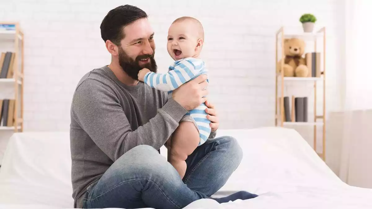 Dad with his baby