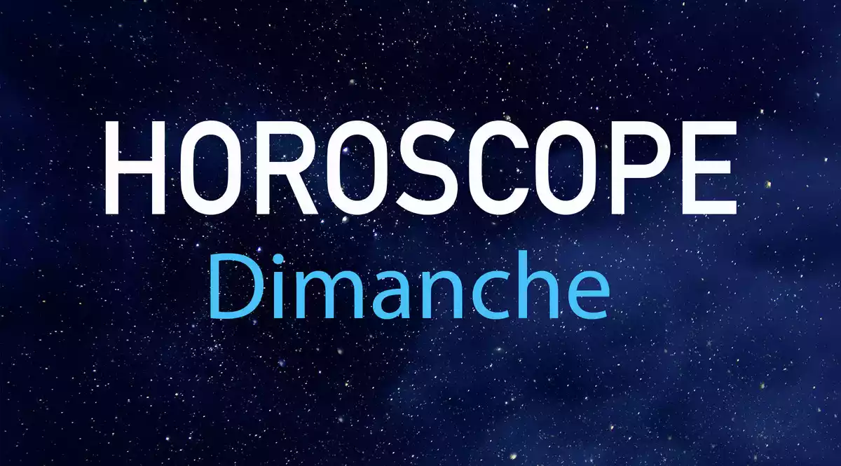 Horoscope du Dimanche dans un ciel étoilé