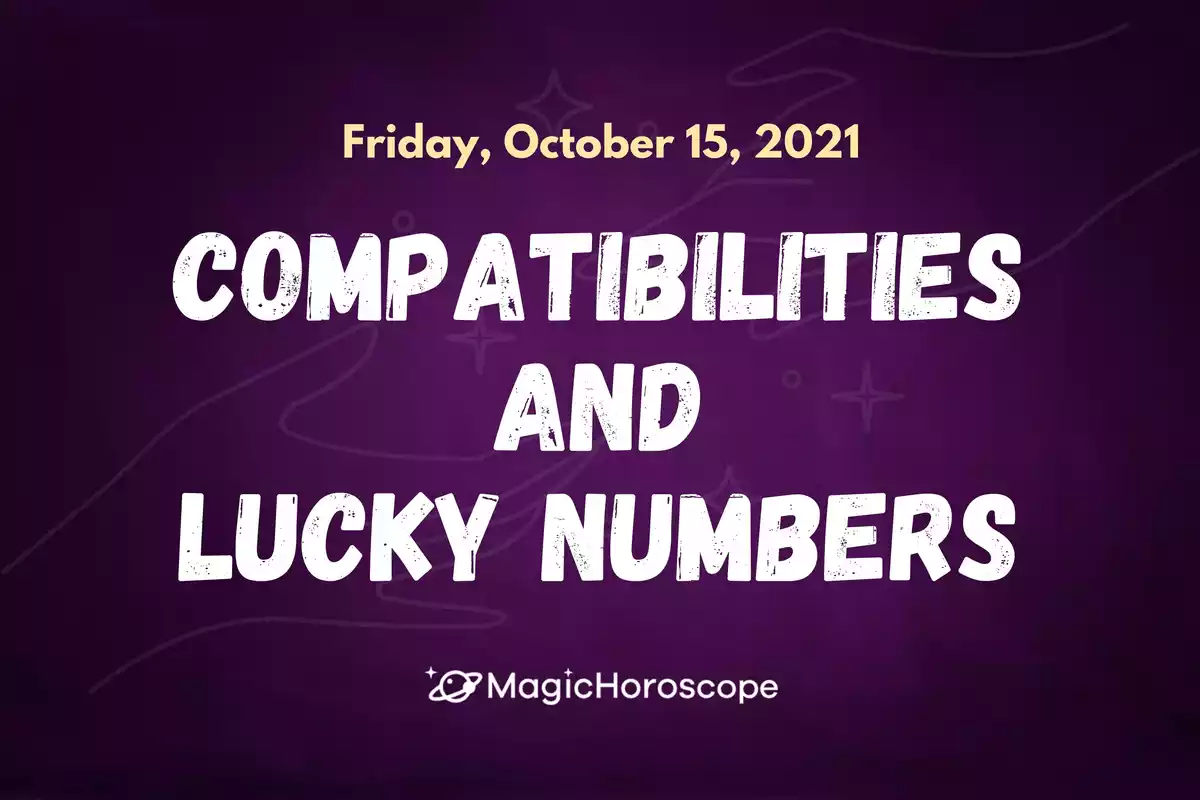 Two hands holding each other with the word compatibilities and lucky numbers in the center