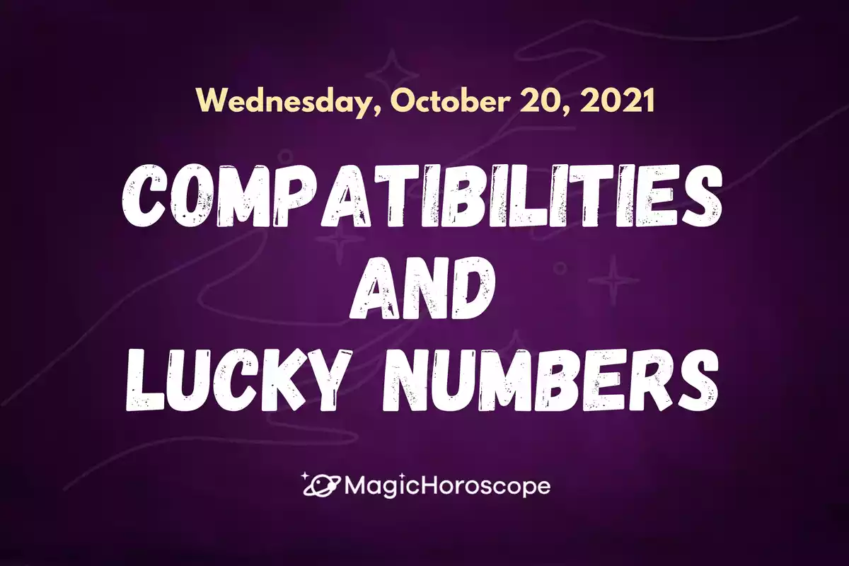 Two hands holding each other with the word compatibilities and lucky numbers in the center