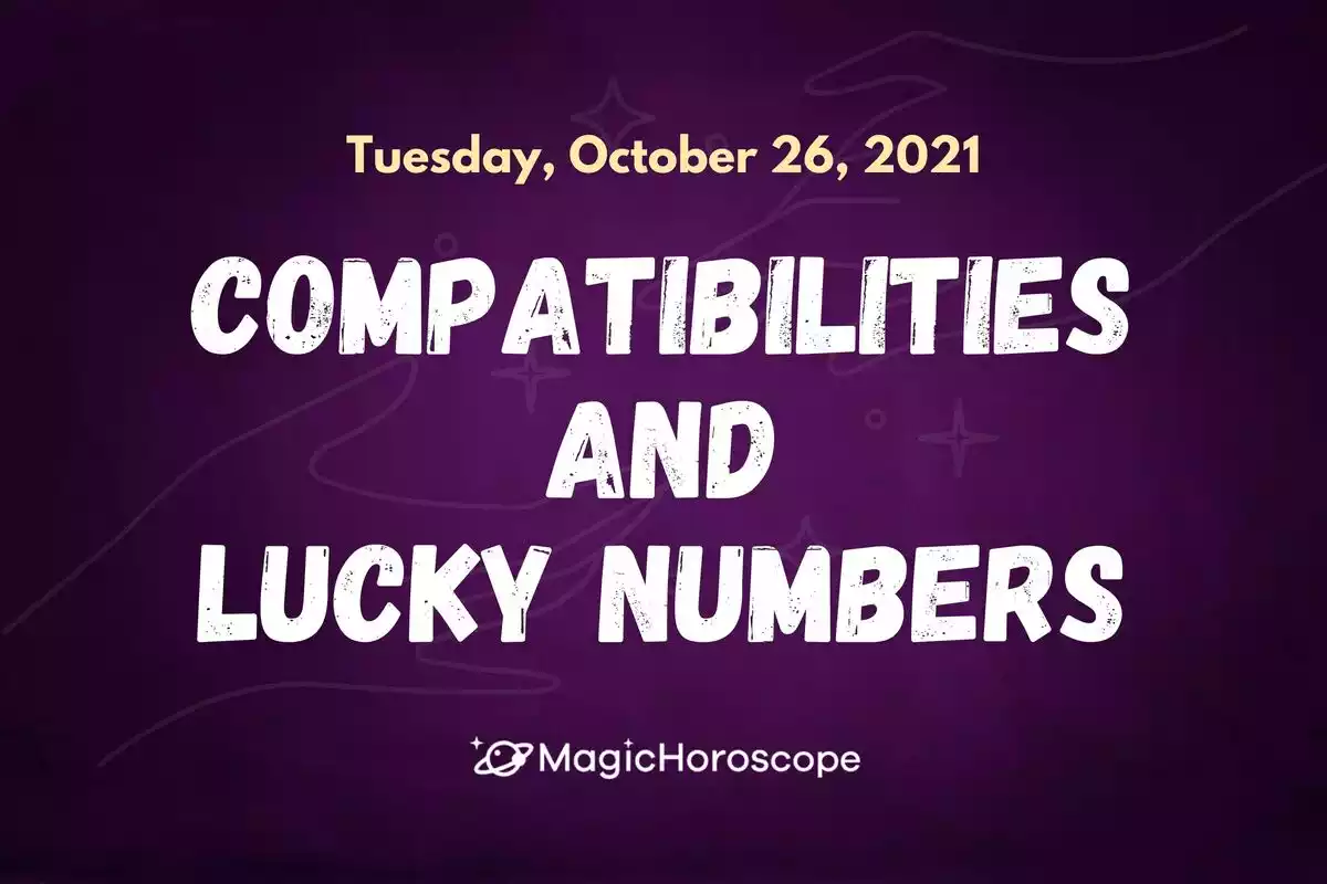 Two hands holding each other with the word compatibilities and lucky numbers in the center