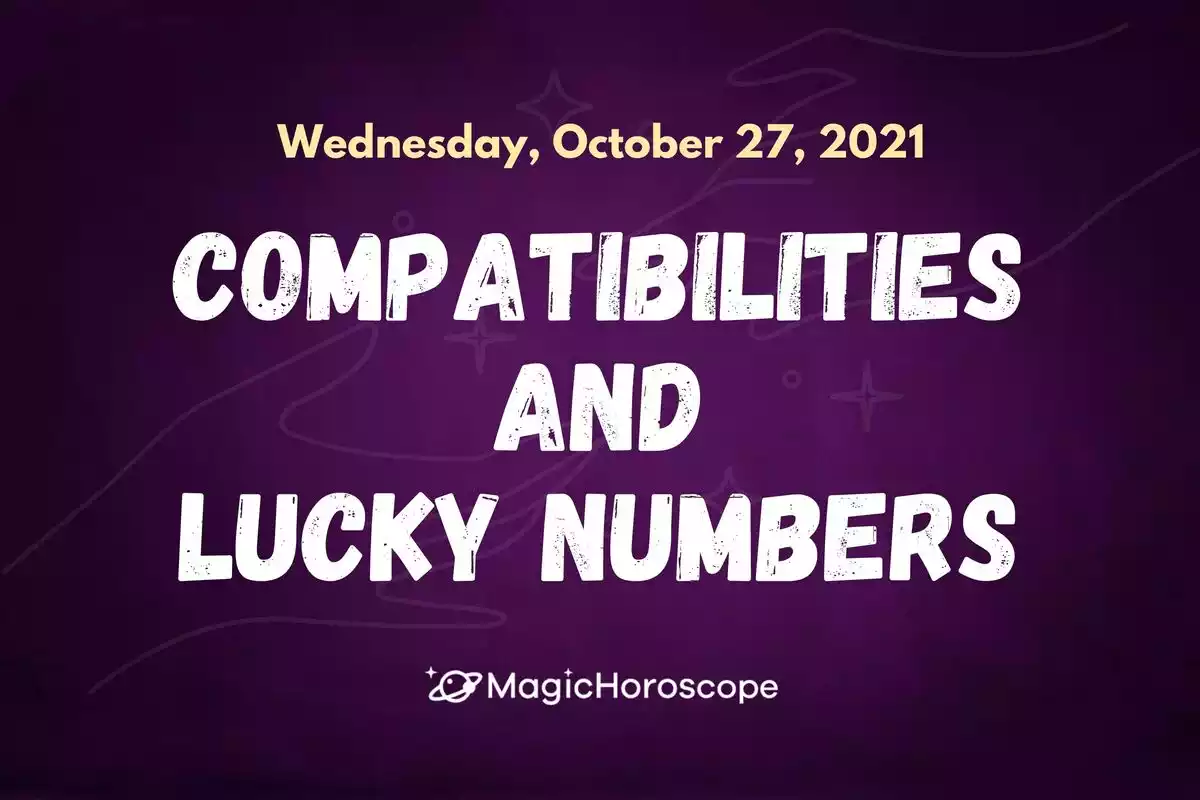 Two hands holding each other with the word compatibilities and lucky numbers in the center