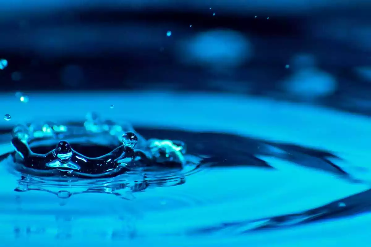 Close up of a water drop